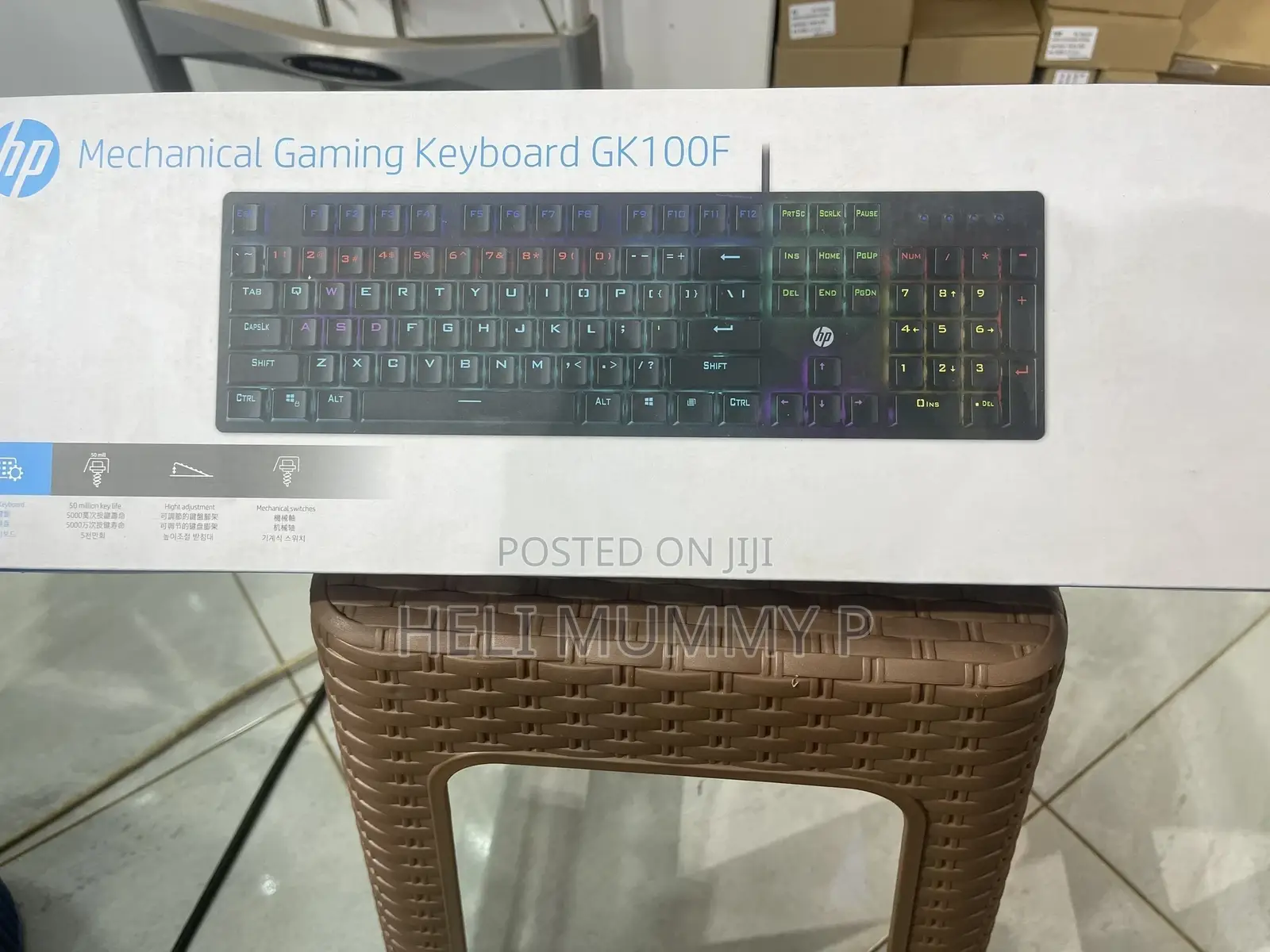 HP Wired Mechanical Gaming Keyboard GK100F