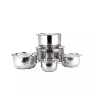 5 Piecesof Saucepan Lids-Silver