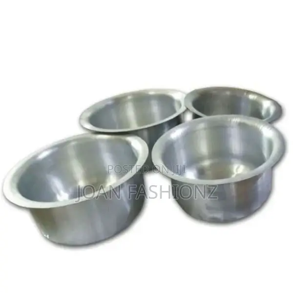 4 S of Piece Saucepans With Stainless Body-Silver