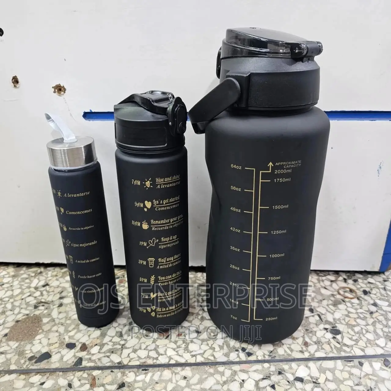 3 Pc Water Bottle Set