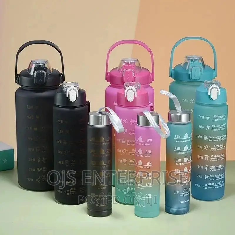 3 Pc Water Bottle Set