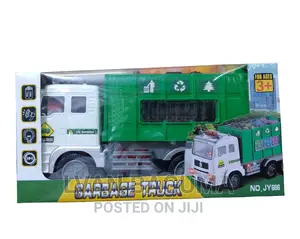 Garbage Truck Toy for Kids - Battery Powered, Lights, Sounds