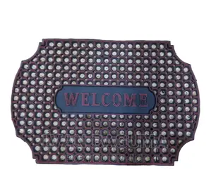 Welcome Rubber Door Mat - Big Size 3ft X 1.5ft