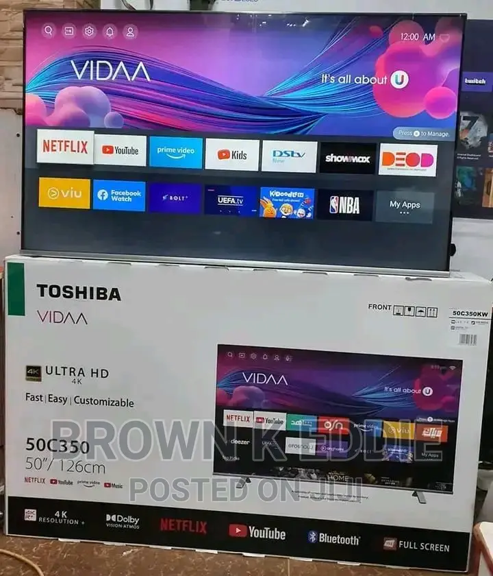 50' Toshiba UHD Frameless Smart TVS Available
