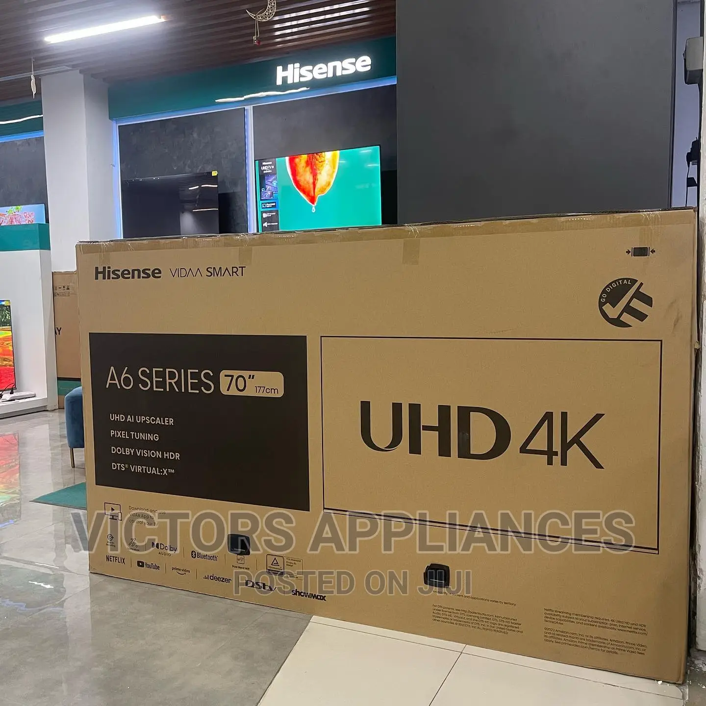 Hisense 75inch Uhd Smart Tv Powered by Vidaa