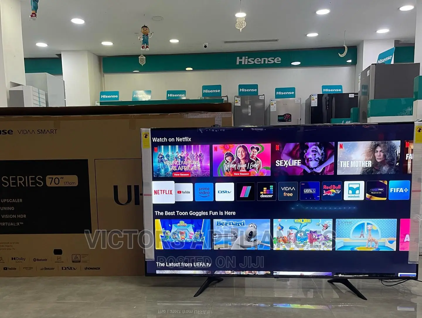 70inch Hisense UHD SMART TV Powered by VIDAA