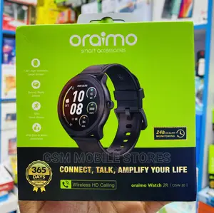Oraimo Watch 2R HD Bluetooth Calling 1.39‘’Screen Waterproof