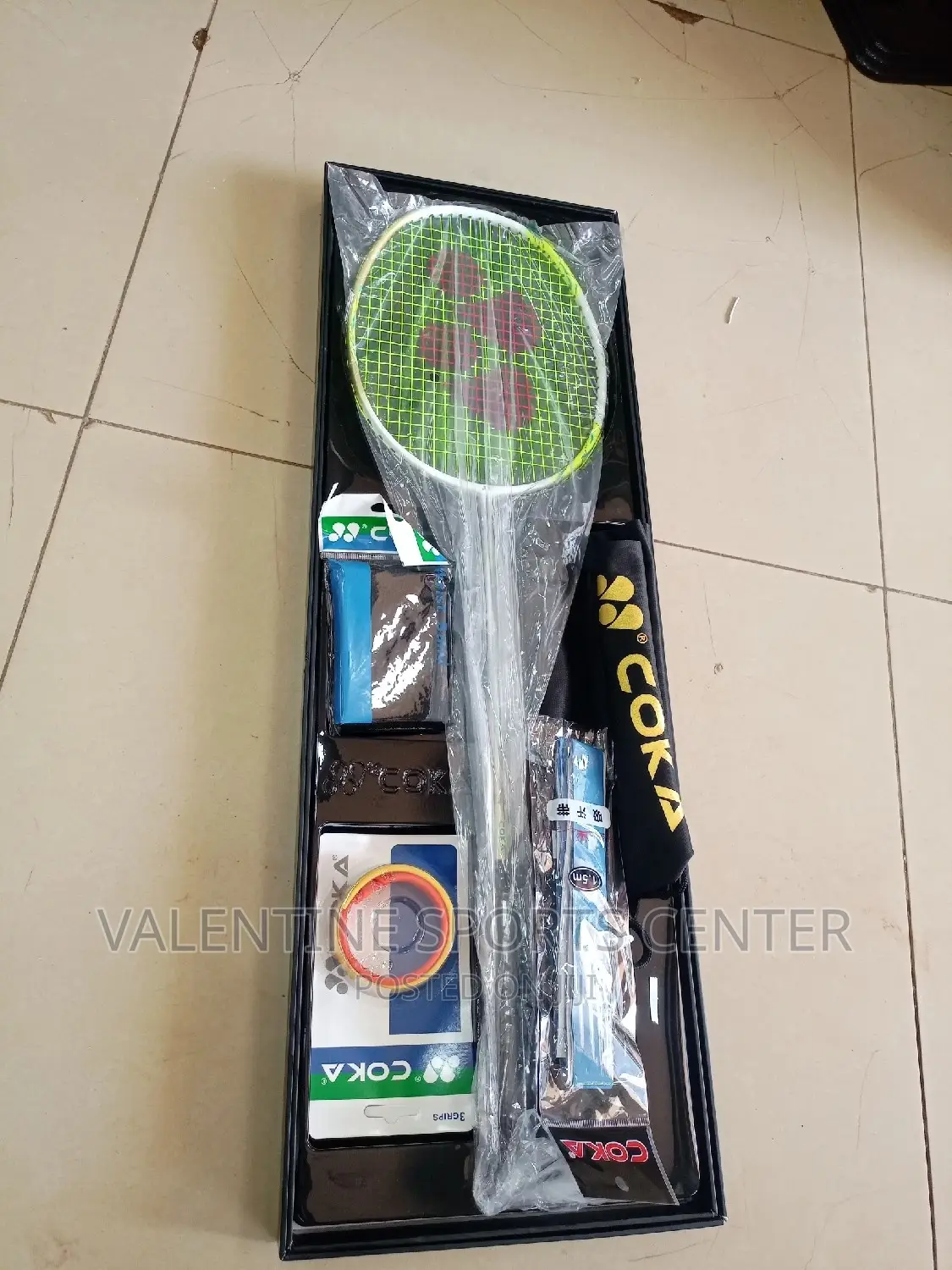 Badminton Racket Coka Full Set Original With Grips