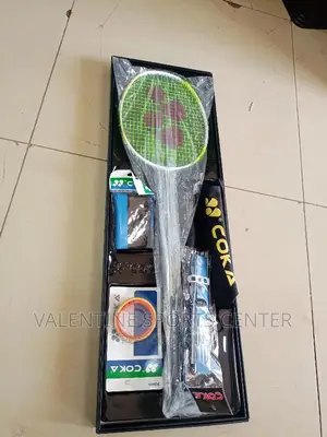 Badminton Racket Coka Full Set Original With Grips