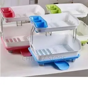 2tier Plastic Drain Dish Rack.