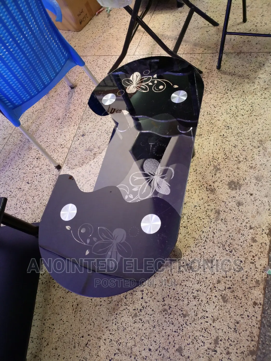 Glass Centre Table Black