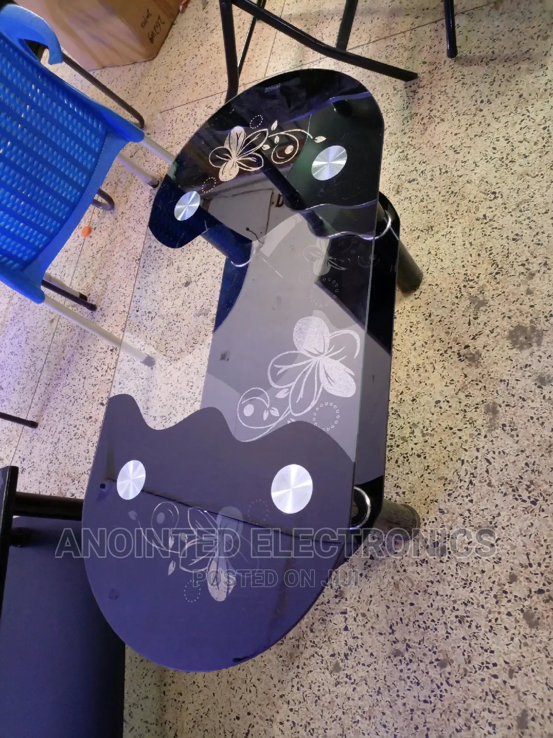 Glass Centre Table Black
