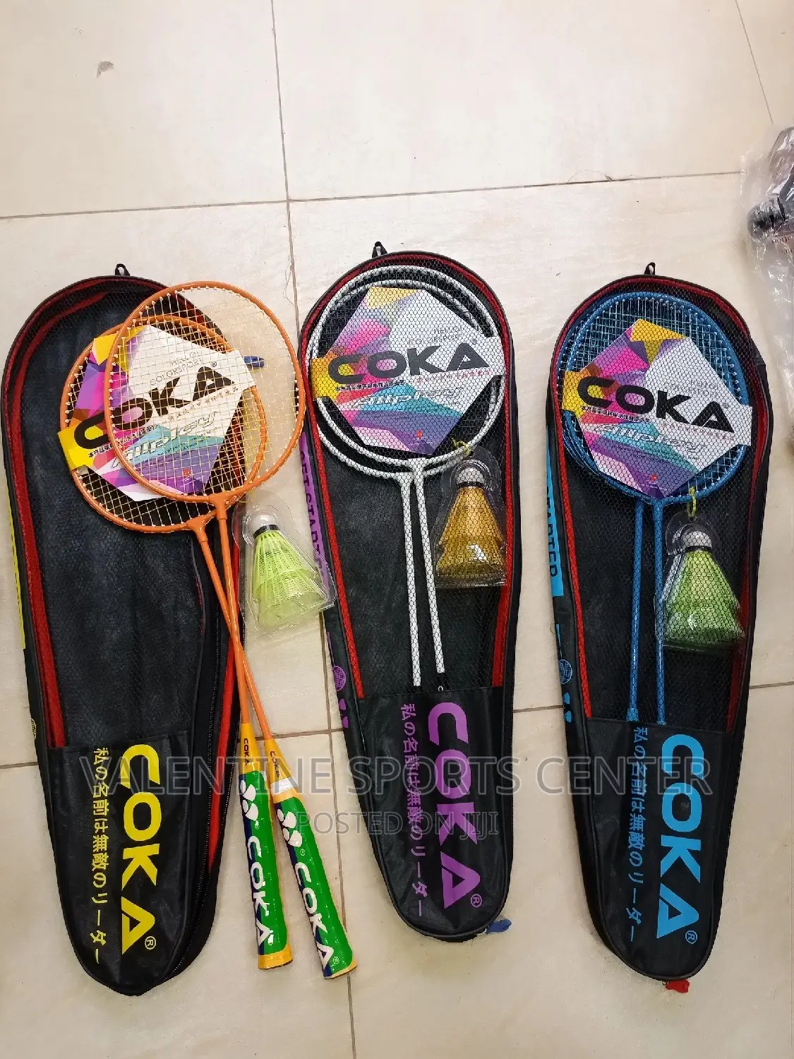 Badminton Racket Coka With Shuttle 2 in Full Set Original