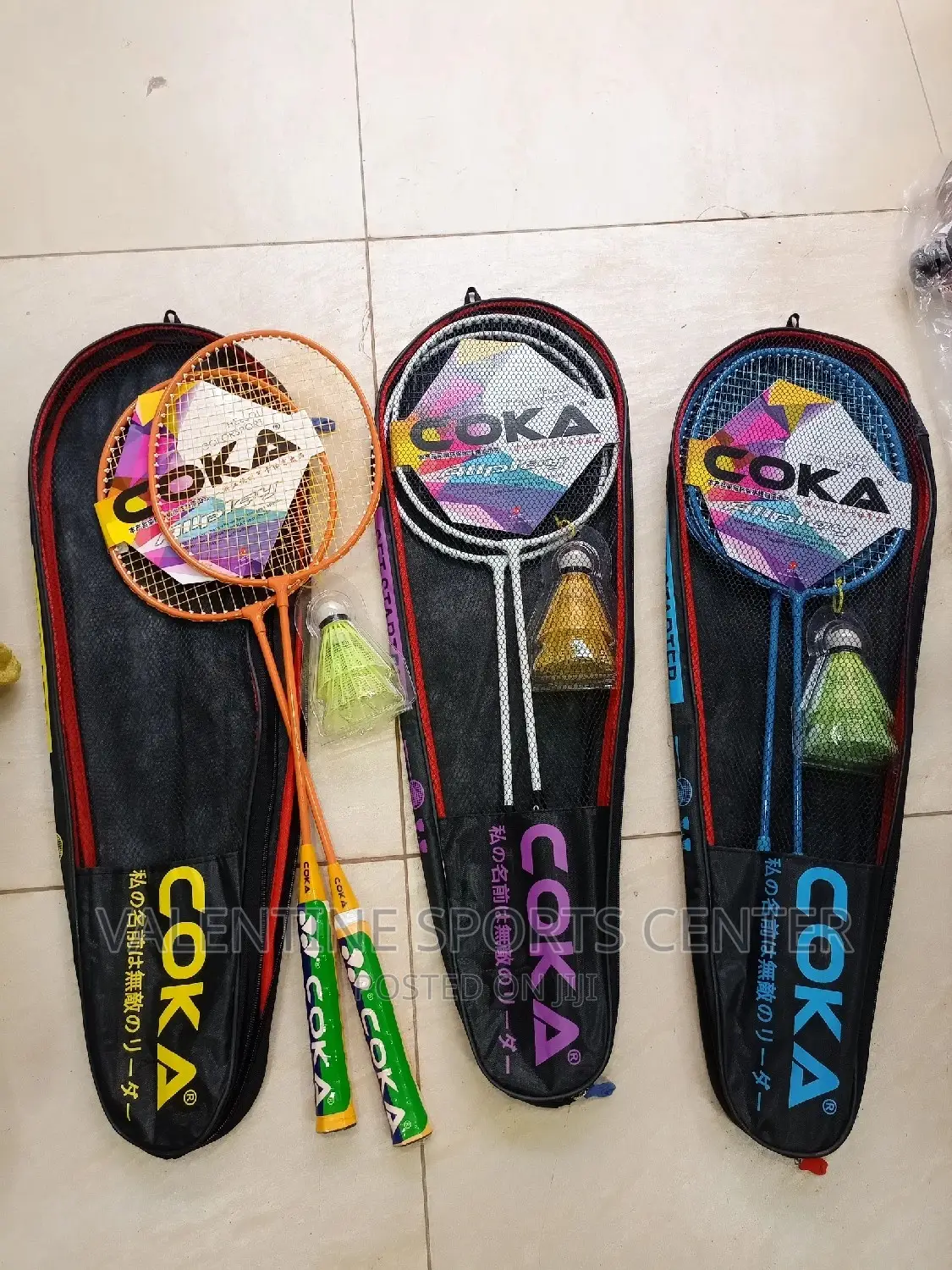 Badminton Racket Coka With Shuttle 2 in Full Set Original