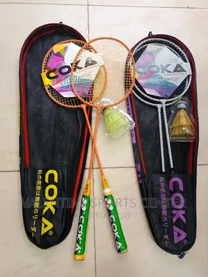 Badminton Racket Coka With Shuttle 2 in Full Set Original