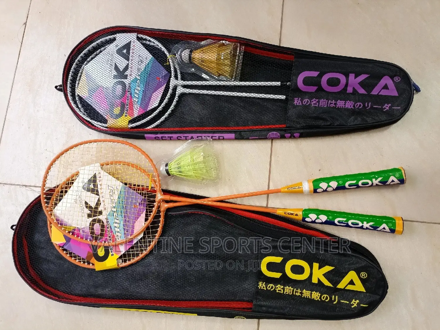 Badminton Racket Coka With Shuttle 2 in Full Set Original