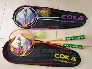 Badminton Racket Coka With Shuttle 2 in Full Set Original