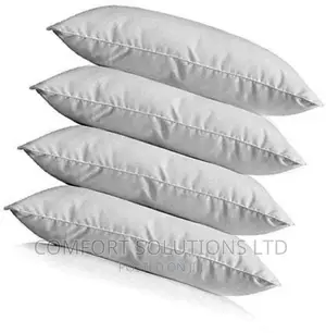 Bed Pillows, White, Zipped, 40x60cm (Pair)