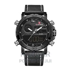Black Water Resistant Naviforce Watch