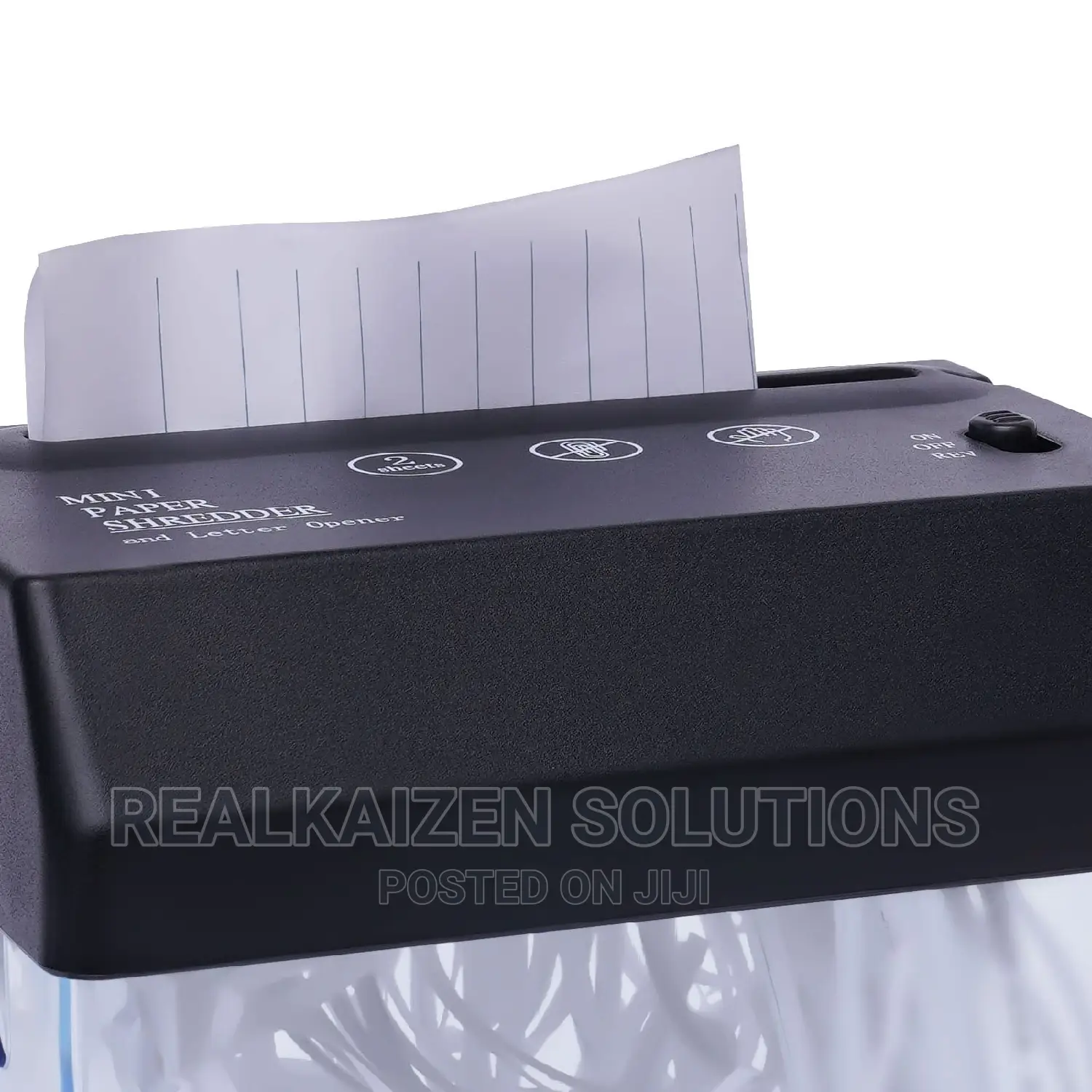 Portable USB Battery Powered Mini Strip Cut Paper Shredder