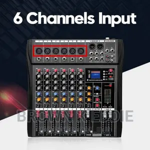 6-Channel Professional Mixer Computer Stage Recording