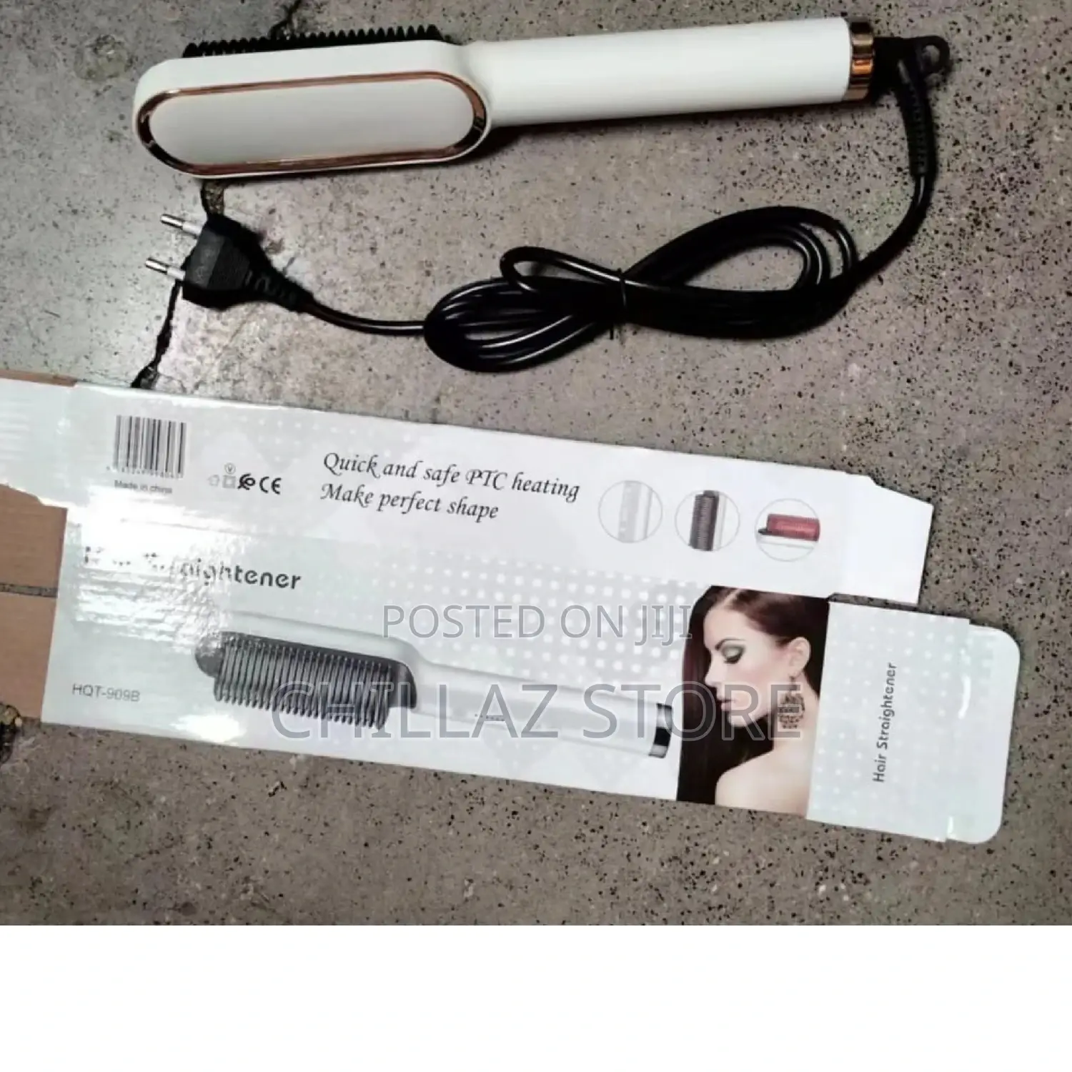 Hair Straightener Brush Comb.