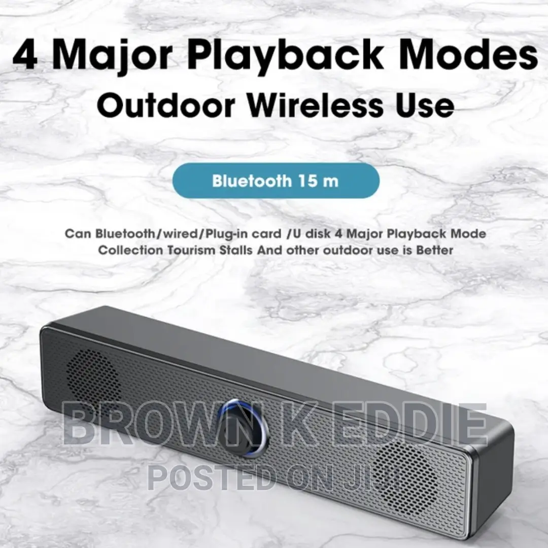 Professional LED Light Portable Speaker Sound Bar