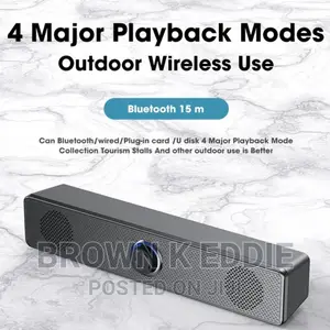 Professional LED Light Portable Speaker Sound Bar