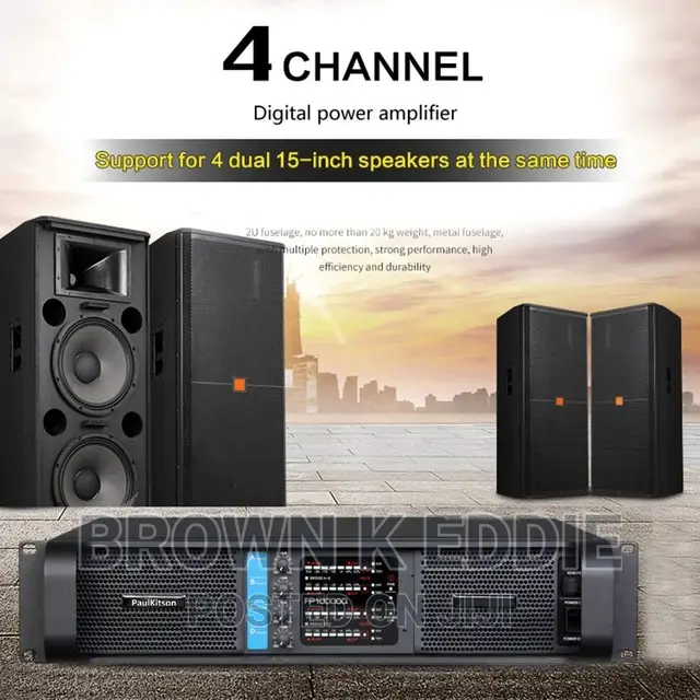 4 Channel 4x1500w Fp10000q Power Amplifier