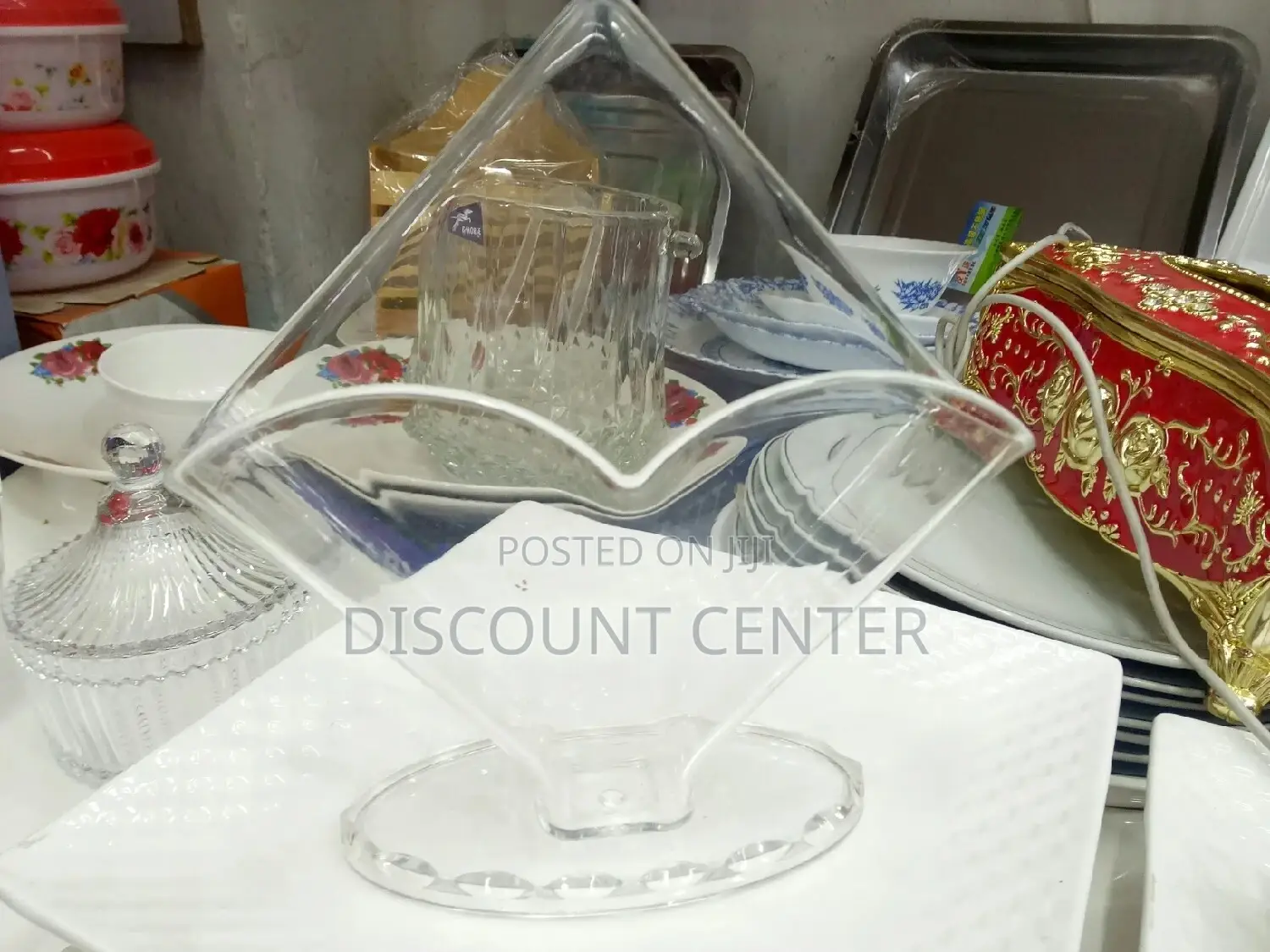 Napkin/Serviette Holder Transparent Clear Melamine (Acrylic)