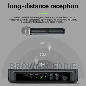 Profession Wireless Vocal Microphone UHF System Kit