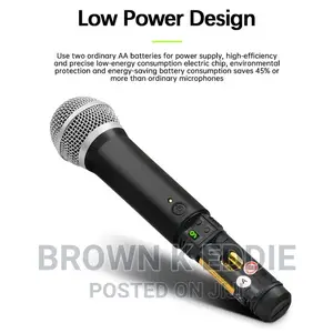 Profession Wireless Vocal Microphone UHF System Kit