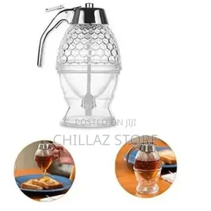 Glass Honey Dispenser.