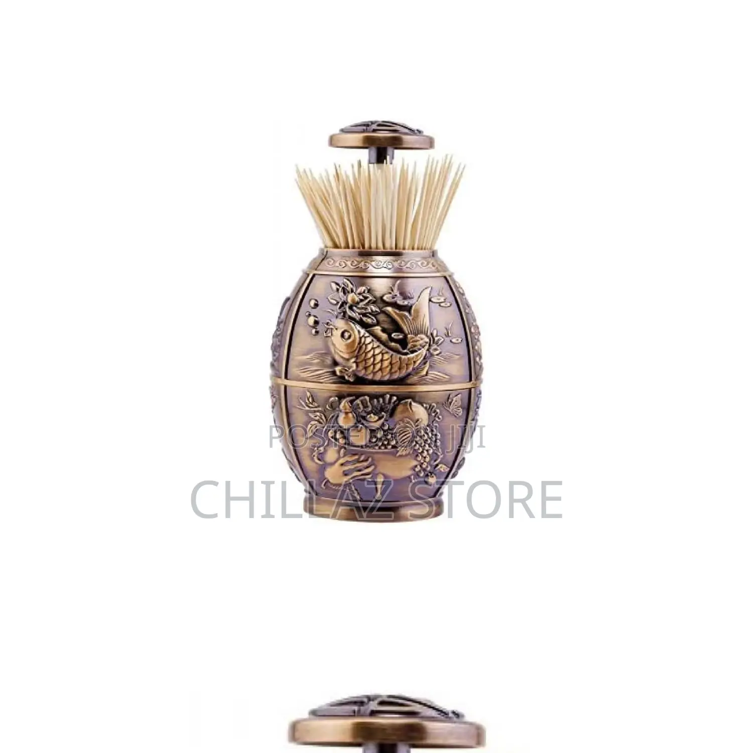 Metal Toothpick Holder.