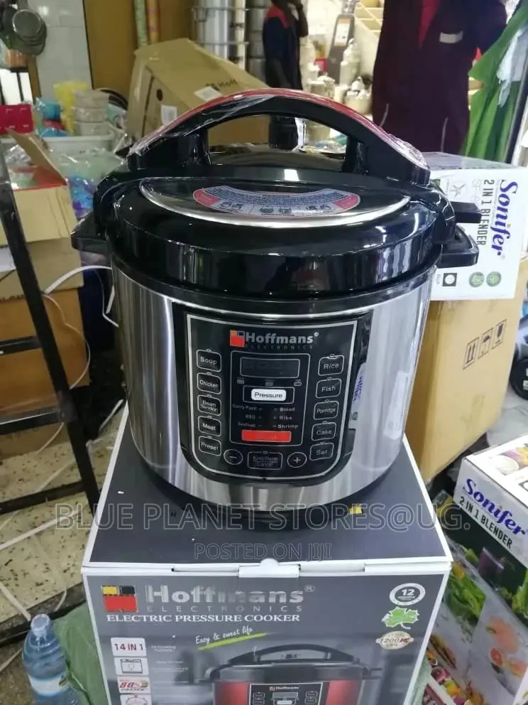 Hoffmans 6.5litres \\ 14_in_1 Pressure Cookers \\ 1200w \\ Hm-716