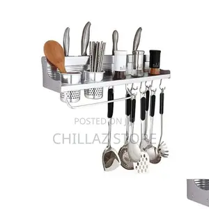 Wall Mounted Kitchen Utensil Holder Organizer.