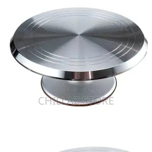 Stainless Steel Rotating Cake Turntable Stand.