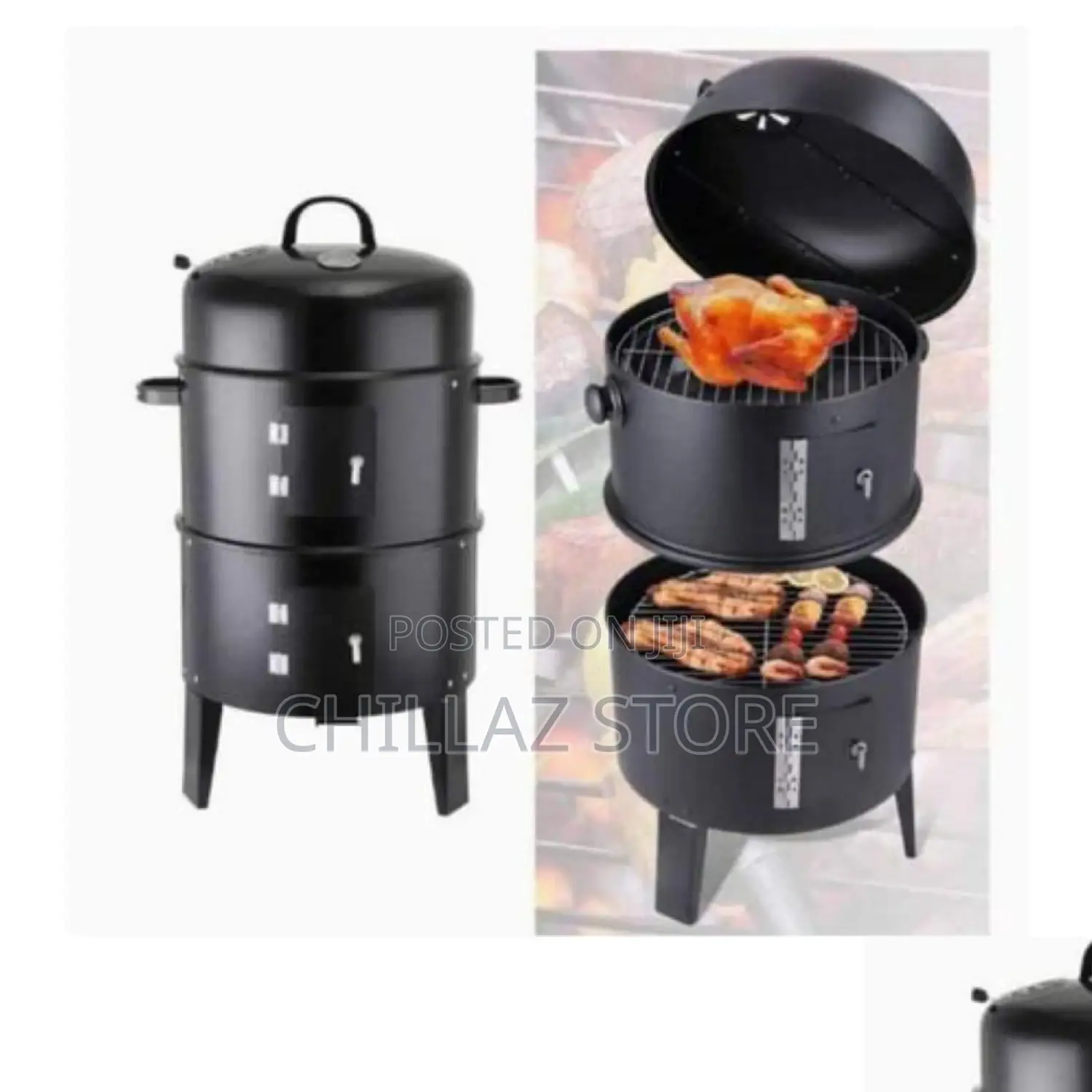3in1 Portable Charcoal BBQ Grill.