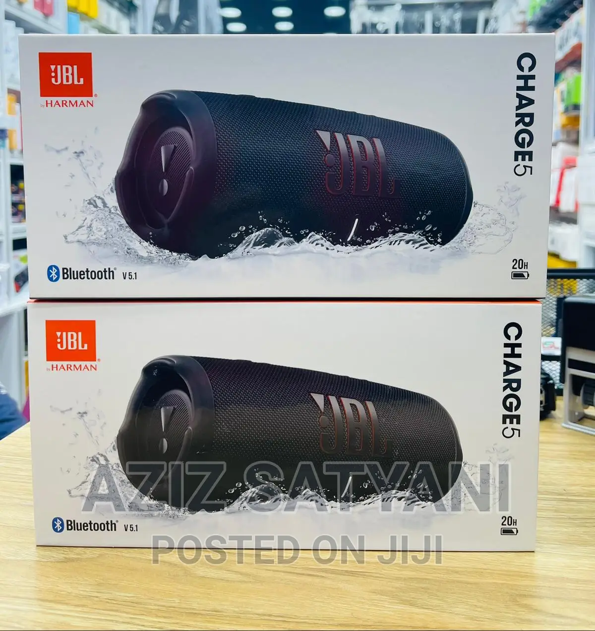 JBL Charge 5 Portble Wirless Blueth SPKR With Waterproof