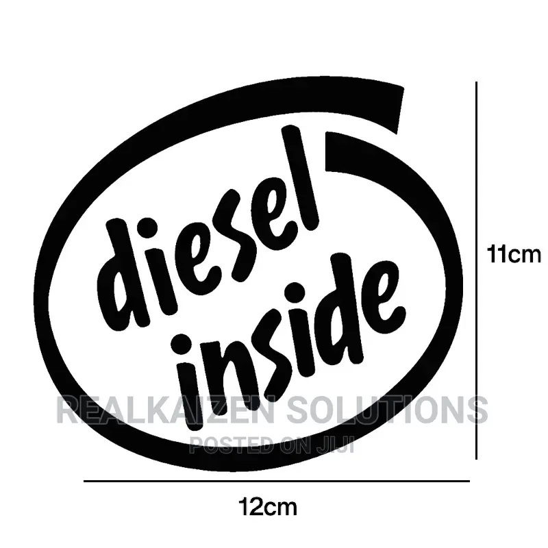 DIESEL INSIDE Vinyl Car | Motorcycle | Decor Sticker 12x11cm