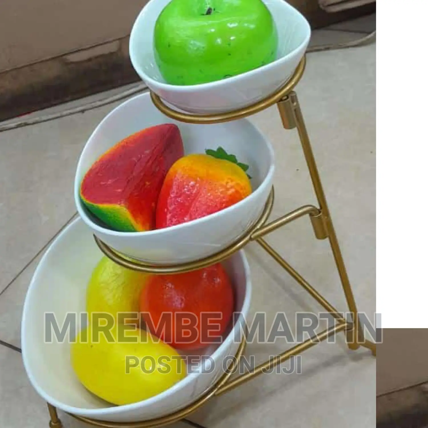 Metallic Fruit Rack