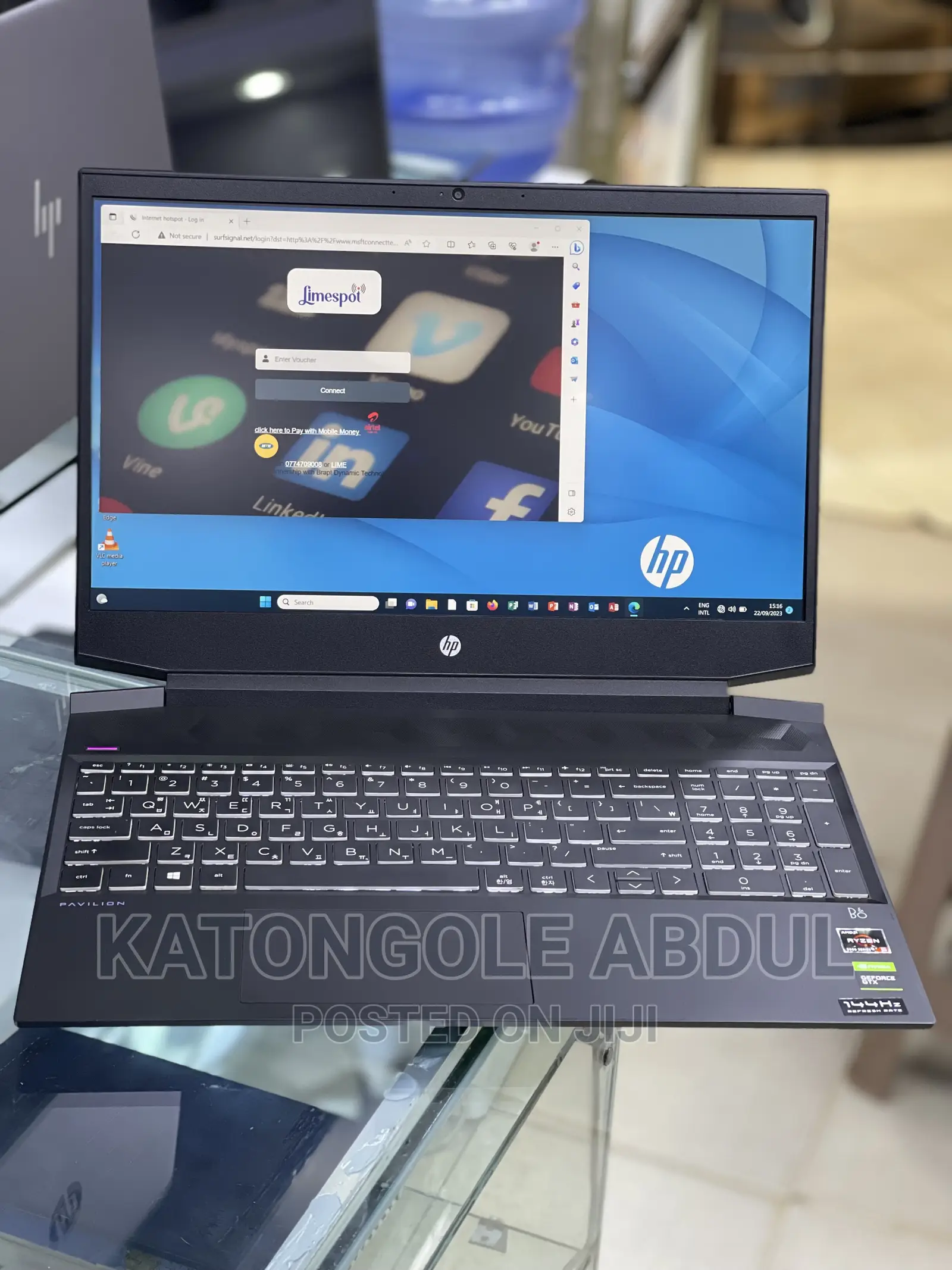 New Laptop HP Pavilion 15 8GB AMD Ryzen 5 SSD 512GB