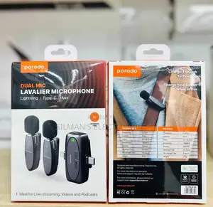 Porodo Dual Microphone Both Type C and Lightning