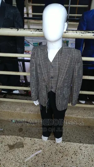 DAKS Signature Vintage Checkered Wool Blazer