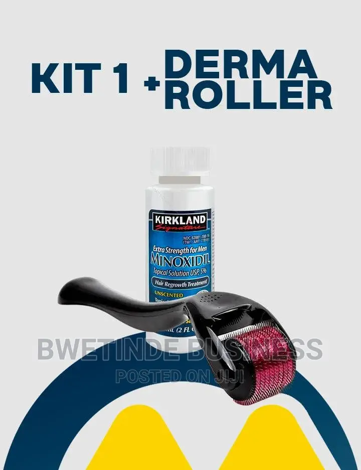 Kirkland Minoxidil 5% With Derma Roller 0.5m/1.5mm Original)