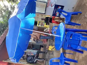 Combo Plastic Table,Umbrella and Chairs