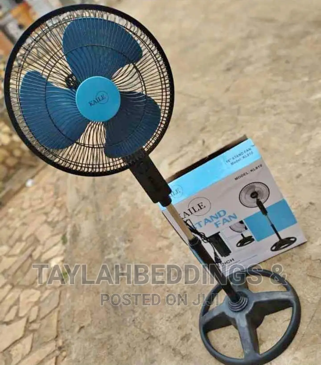 KAILE Pedestal Fan -Air Cooling,3 Speed,Adjustable Height