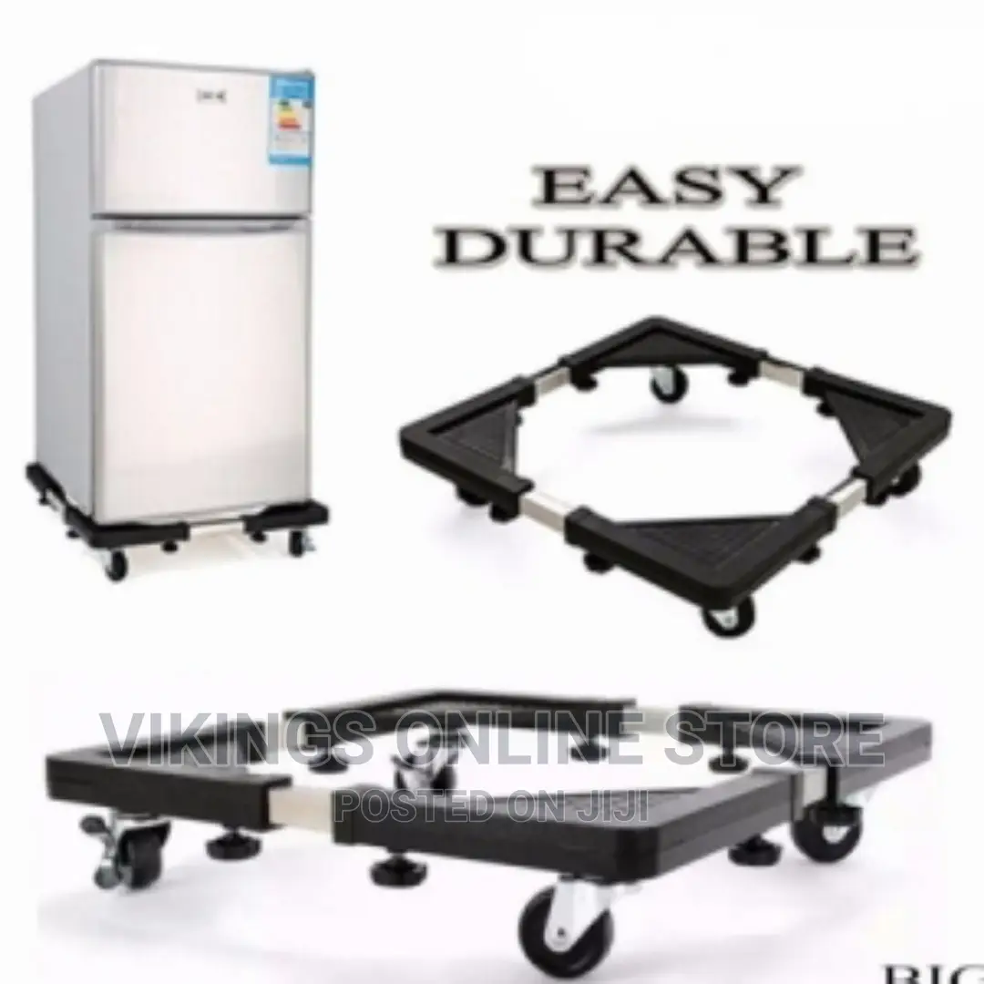 Durable Fridge or Washing Machine Stand With Lockable Wheels