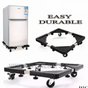 Durable Fridge or Washing Machine Stand With Lockable Wheels