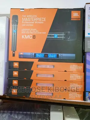 Original JBL Masterpiece KMC8 Professional UHF Microphones.